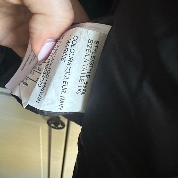 Canada Goose Trillium Down Parka Coat - Navy Blue Size Large - Picture 4 of 9